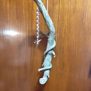 Natural Look Fairy Suncatcher with Purple Crystals